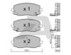 AISIN BPKI-1001 Brake Pad Set, disc brake